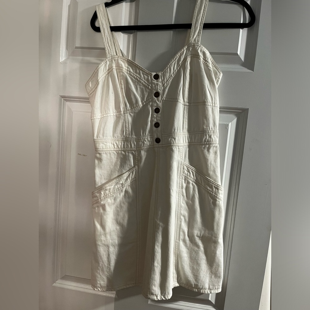 White Jean Dress